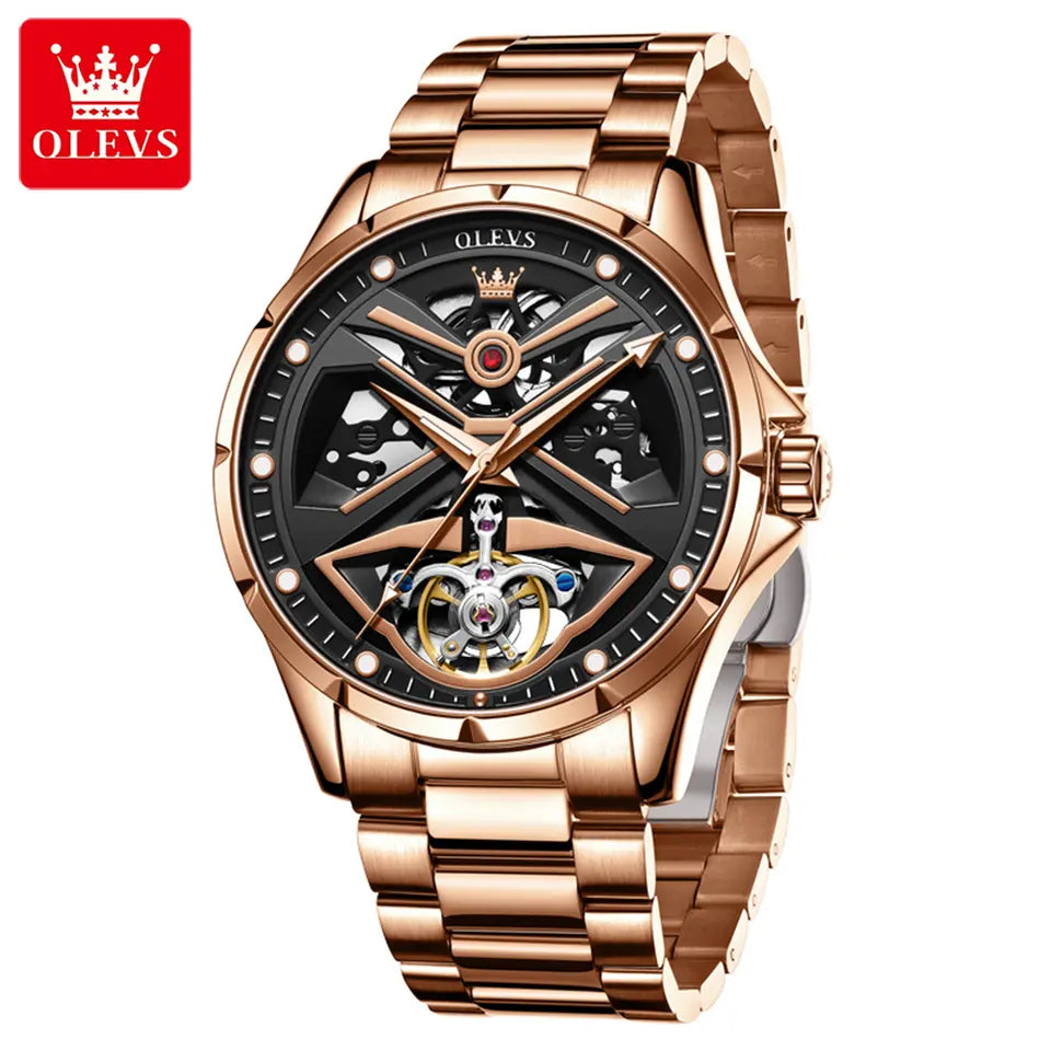 Luxury Mechanical Wristwatch With Water Proof Design