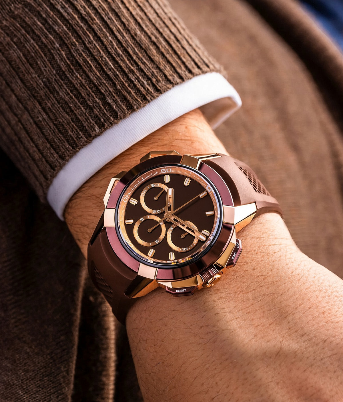 Epic X Chrono 44mm Tri-Compax