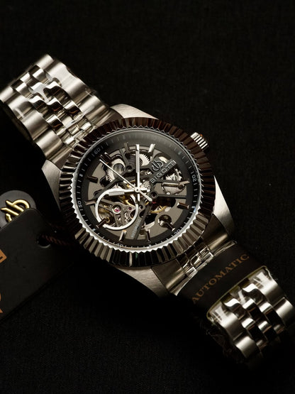 Bigotti Milano Men's Mechanical Automatic Skeleton Watch