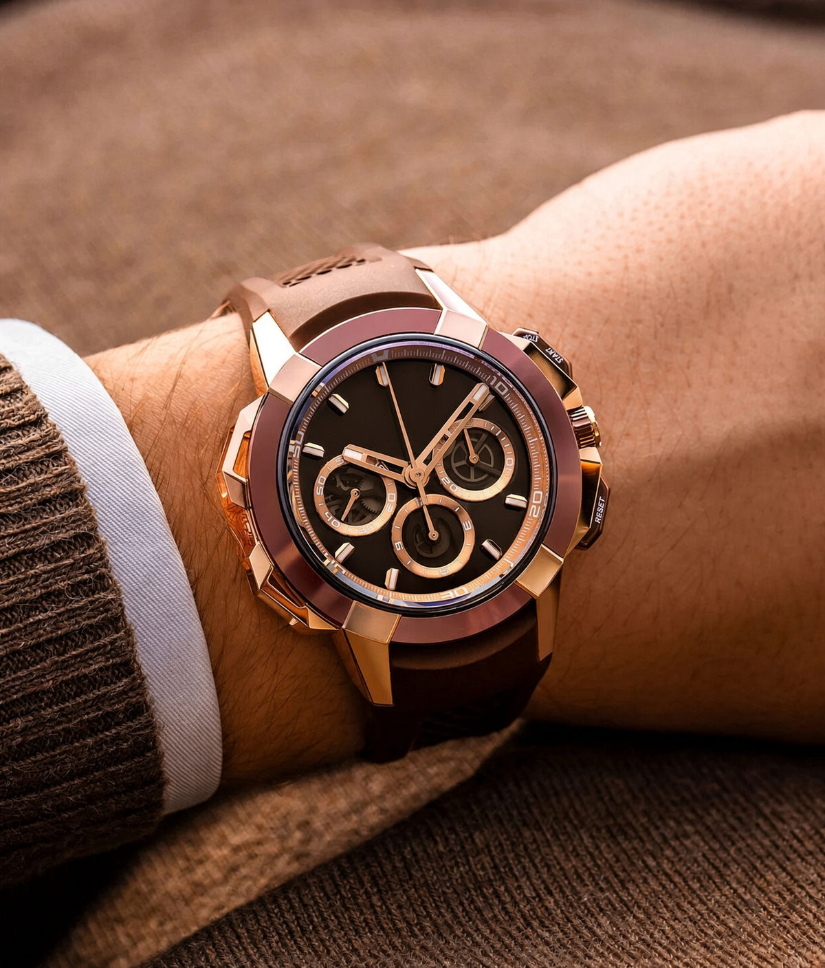 Epic X Chrono 44mm Tri-Compax
